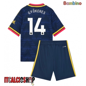 Arsenal Viktor Gyokeres #14 Seconda Maglia Bambino 2026-27 Manica Corta (+ Pantaloni corti)